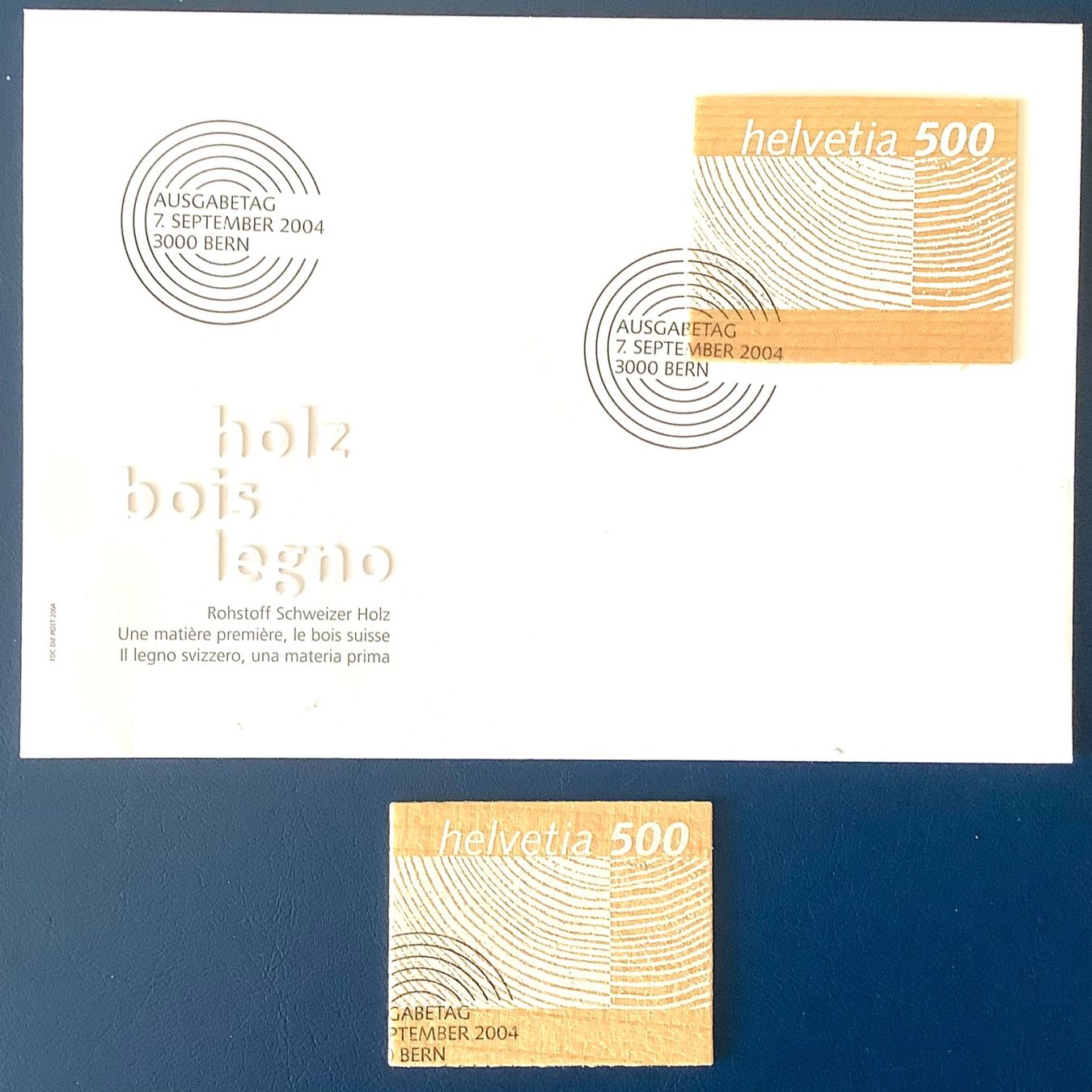 Tutti i francobolli: 2004 / Briefmarken Rohstoff / Schweizer Holz / FDC + ET – Nuovo (secondo la descrizione) da Liestal venduto da Skunk02