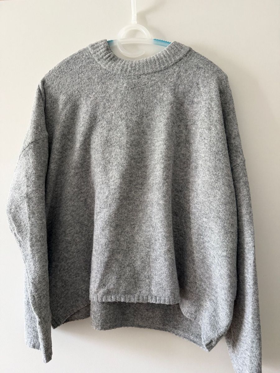H&M Pullover & Sweatshirts: Strick Pullover H&M grau Grösse L neuw.🌸 – Gebraucht aus Aarburg von manju2007