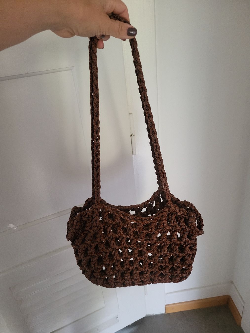 Borse: geflochtene braune Tasche – Usato da Bern venduto da 09nali 1