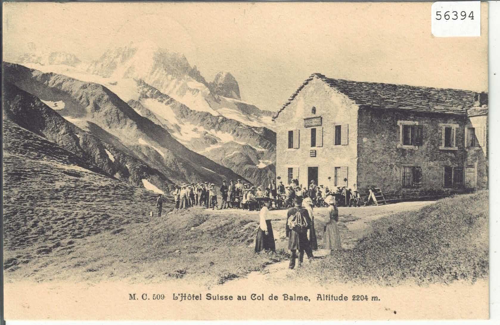 Cartoline postali: Col de Balme - Hotel Suisse - animee – Usato da Ettingen venduto da Kartenplanet