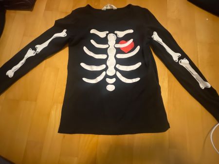 Skelett langarmshirt