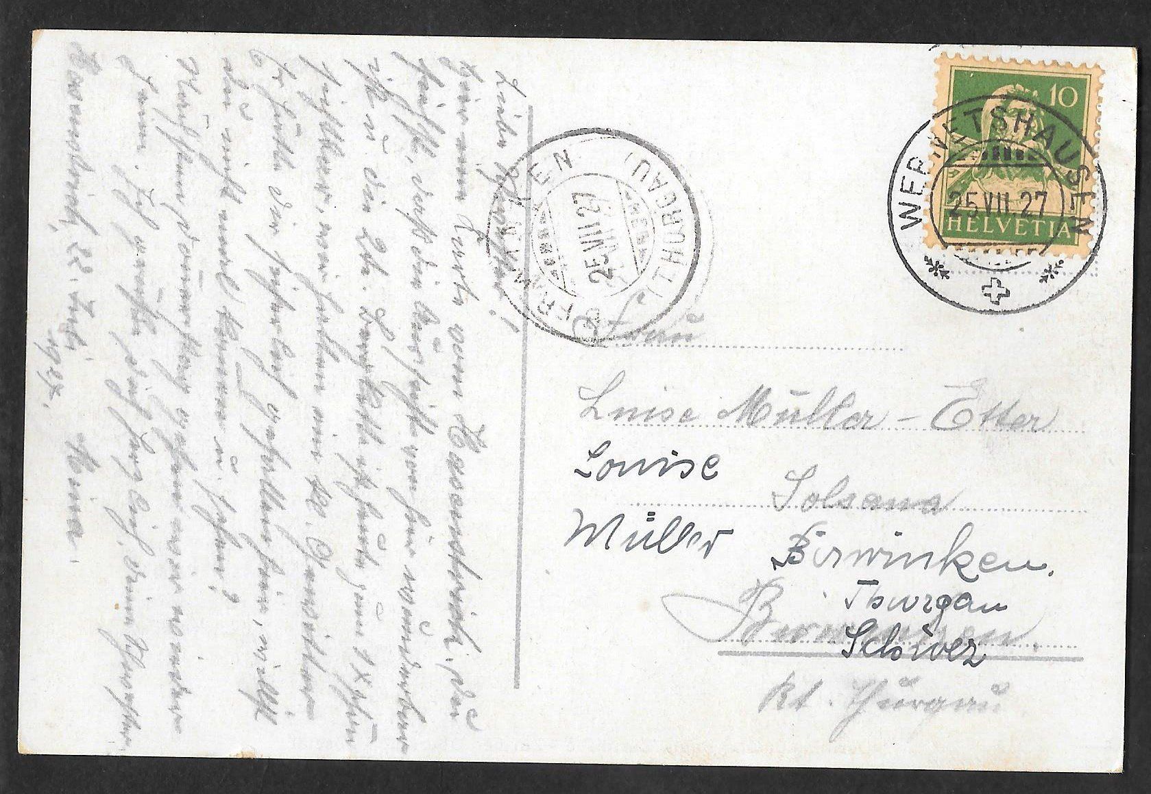 Cartoline postali: Dübendorf farbige Winterlithografie – Usato da Olten venduto da clotaldi 1