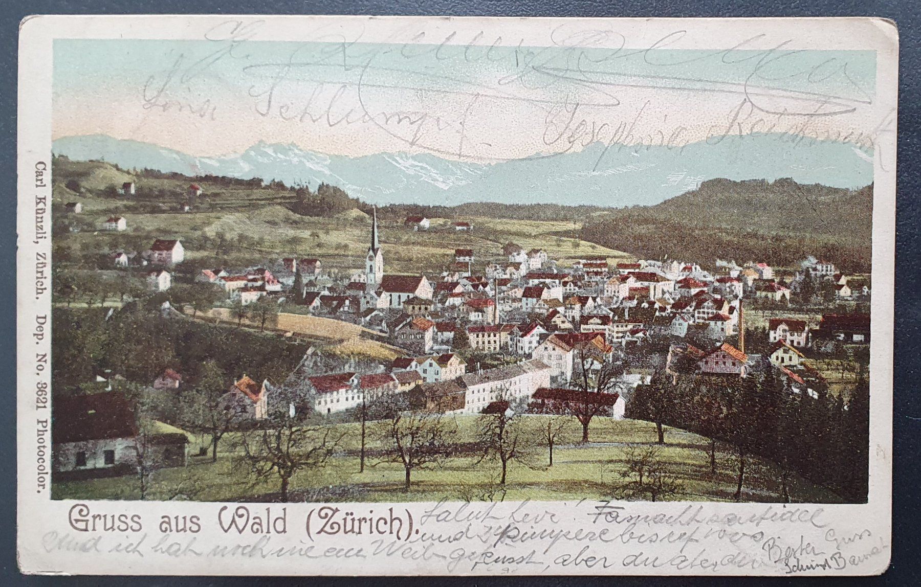 Cartoline postali: Gruss aus Wald 1902 – Usato da Kreuzlingen venduto da Rschweiz1