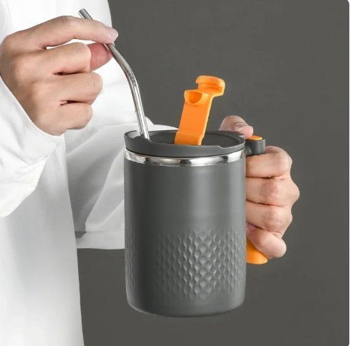 Tazze: NEUER isolierter Thermobecher 450ml hellgrau - 223436 – Nuovo (secondo la descrizione) da Küssnacht am Rigi venduto da Good4Deckeli 2