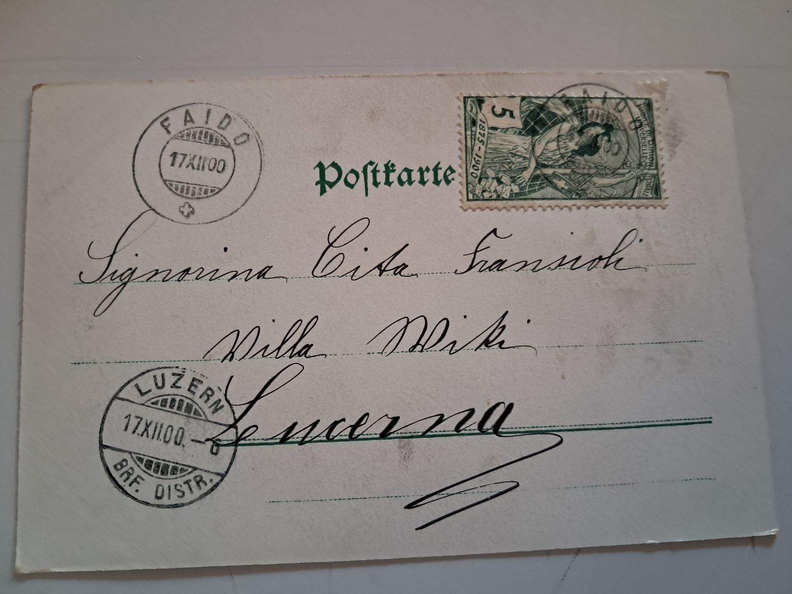 Cartoline postali: saluti da Faido – Usato da Gorduno venduto da ema_7yhp 1