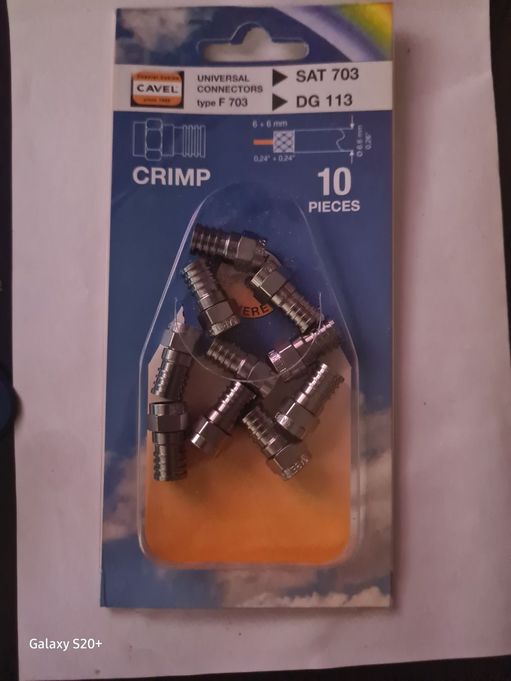 Componenti elettronici: 10 Stk. Cavel Universal SAT-Stecker, Typ F 703, Neu – Nuovo e nell'imballaggio originale da Zürich venduto da Alibaba1234