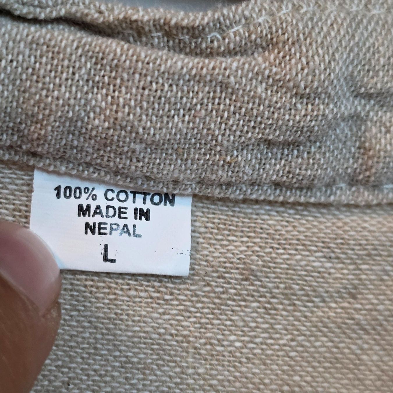 Camicette: Boho Baumwollbluse Nepal M Natur Look – Usato da Wald ZH venduto da CapLux 8