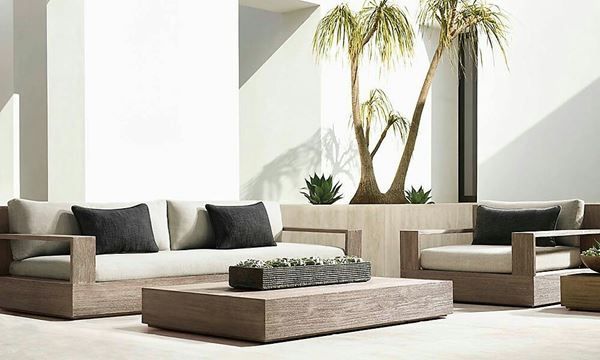 Set di tavolo e panche: Sitzgruppe Sofa Lounge Set Teak Holz Gartenmöbel Sitzmöbel – Nuovo e nell'imballaggio originale da Daisendorf venduto da Wohn-Kult