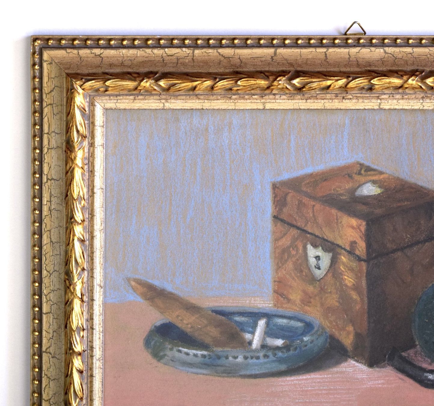 Dipinti: TOP Stillleben sign. antik Pfeife Zigarre Jugendstil – Usato da Zürich venduto da Kunstvoll 4