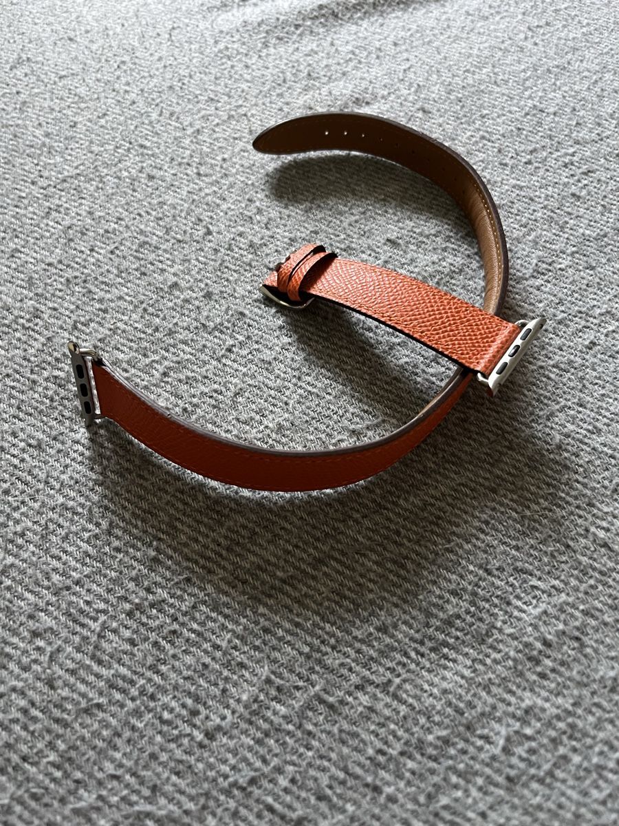 Armbänder & -reifen: Apple Watch Lederarmband Orange 40mm – Gebraucht aus Thalheim von karmabis_