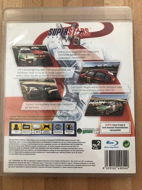 Giochi: Super Stars Racing V8 - PS 3 – Usato da Nussbaumen AG venduto da Pika-Shop 1