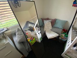 🔥 Möbel-Komplettset: Ecksofa + Spiegel + 2 Stühle