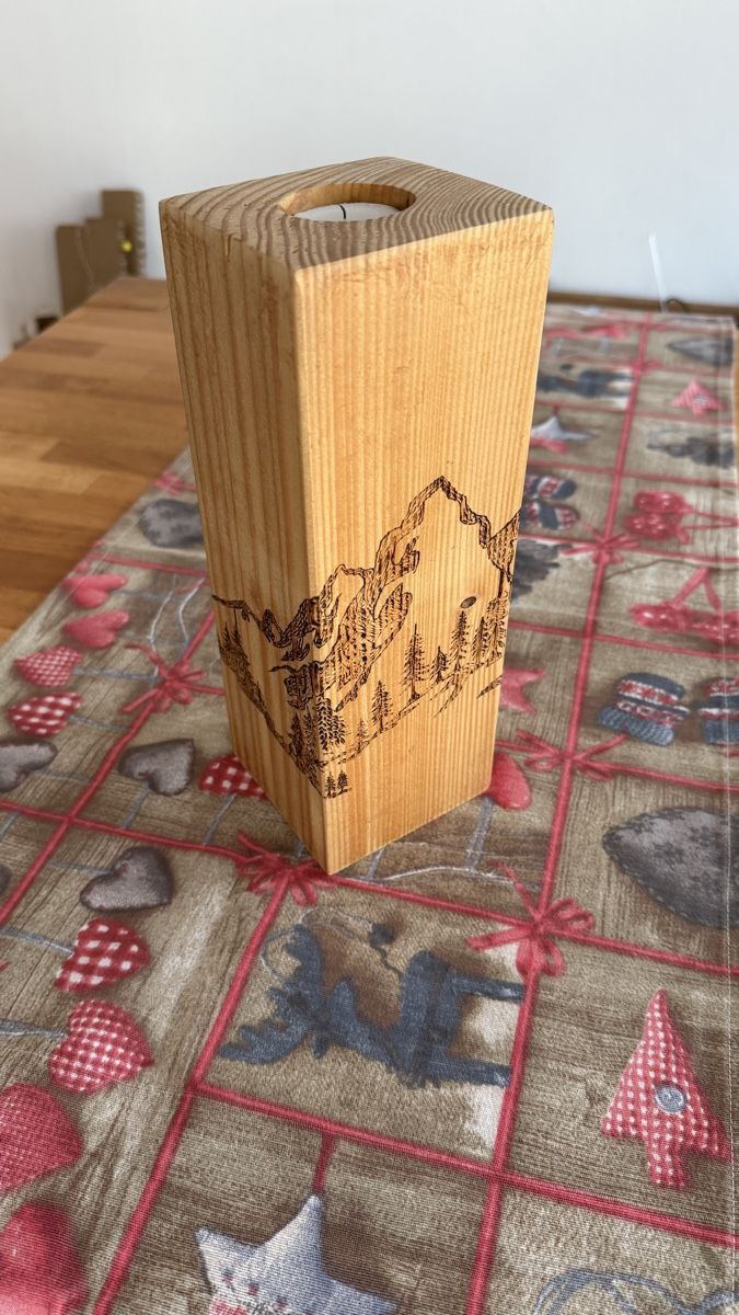 Bougeoirs: Kerzenständer aus Holz – Neuf (Voir description) à Aarberg par Tichan 1