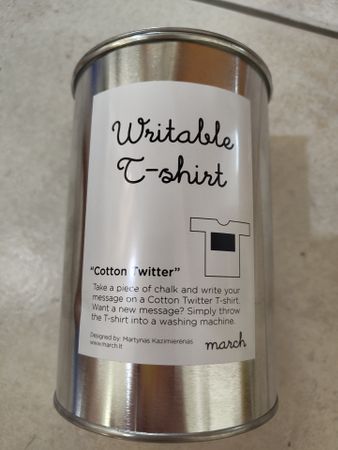 Schreibbares T-Shirt "Cotton Twitter" Grösse M neu
