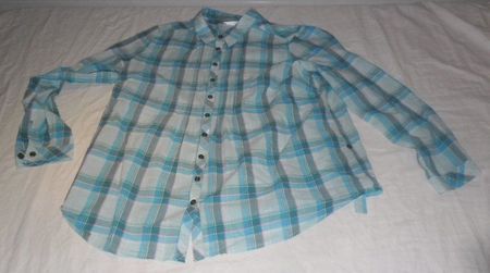 Bluse , blau , Gr. 48