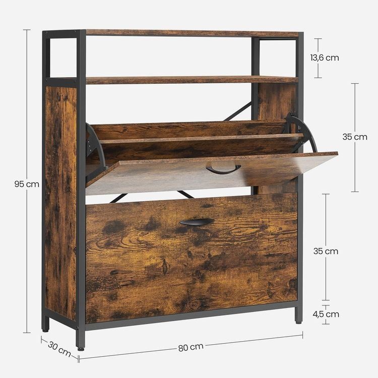 Armadi: Schuhschrank 2 Klappen 2 Fächer Flur 60x30x95 SOFIA – Nuovo e nell'imballaggio originale da Lachen SZ venduto da MAMORU-MOEBEL 1