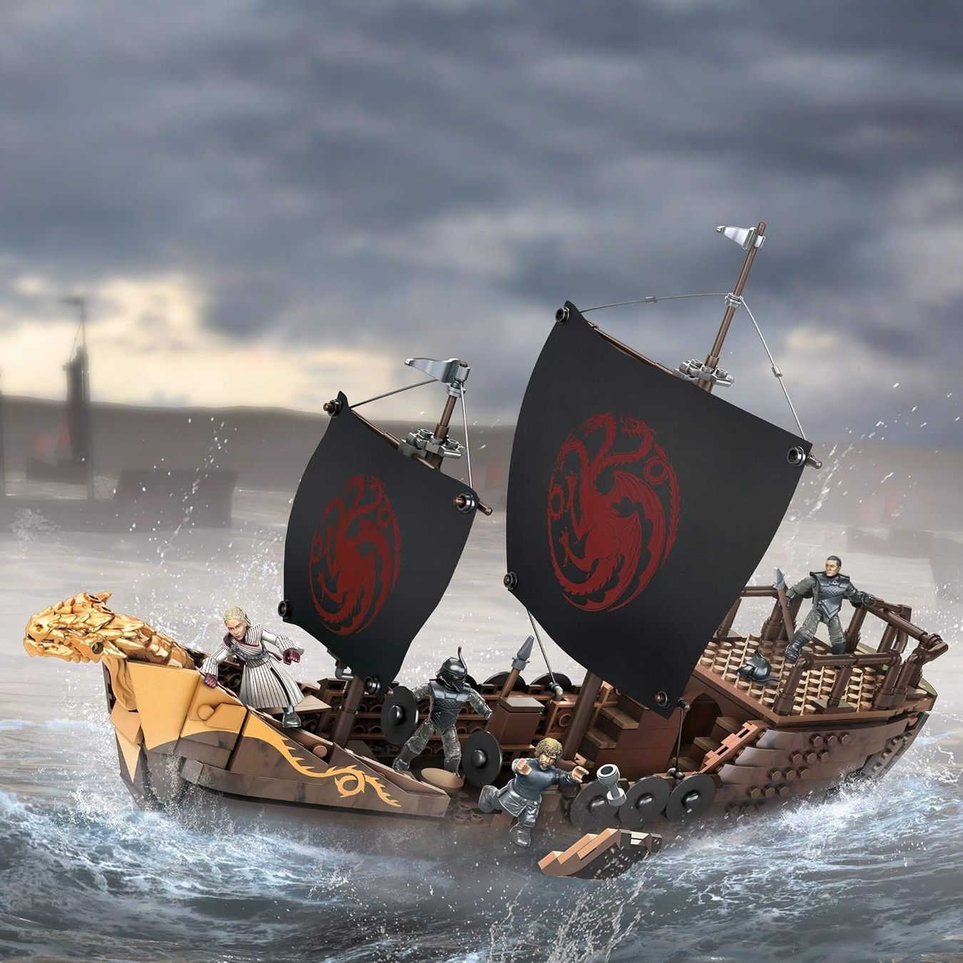 Lego Kit di costruzioni: Mega Construx Black Series Targaryen Warship – Nuovo e nell'imballaggio originale da St-Imier venduto da ATTAKSHOP 6