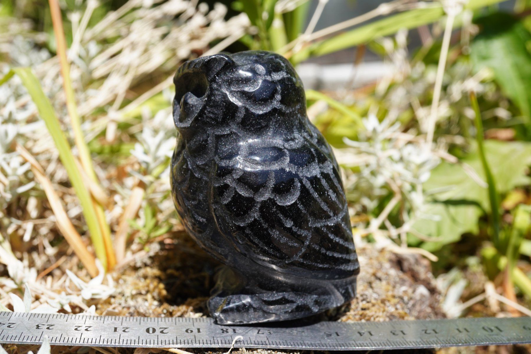 Minerali & Pietre curative: Eule  Obsidian    8cm x 5cm  Räumung    (1) – Nuovo e nell'imballaggio originale da Eschenbach SG venduto da topstone 6