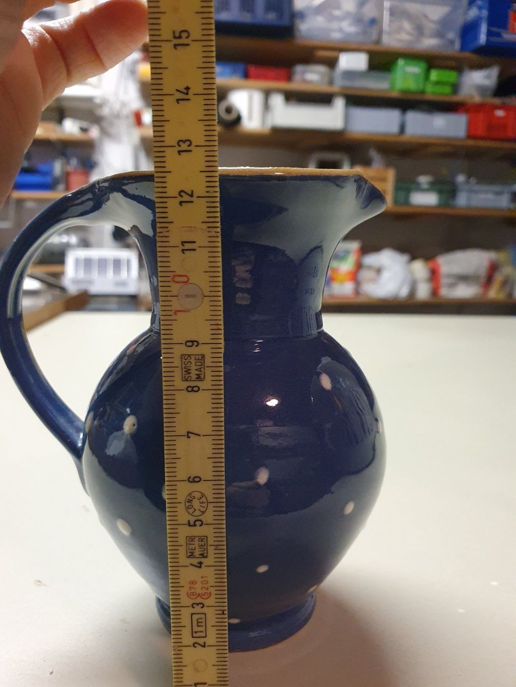 Vasi & Recipienti: 3 Gefässe Keramik Kohren blau – Usato da Effretikon venduto da fabee 6