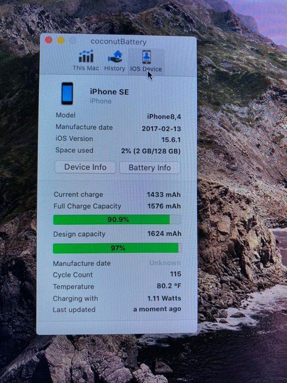 iPhone SE Grau 128GB Akku maximale Kapazität 100 Kaufen auf Ricardo