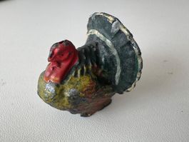 Uralter Truthahn, Blei/Metall, Höhe ca. 3 cm (Britains)