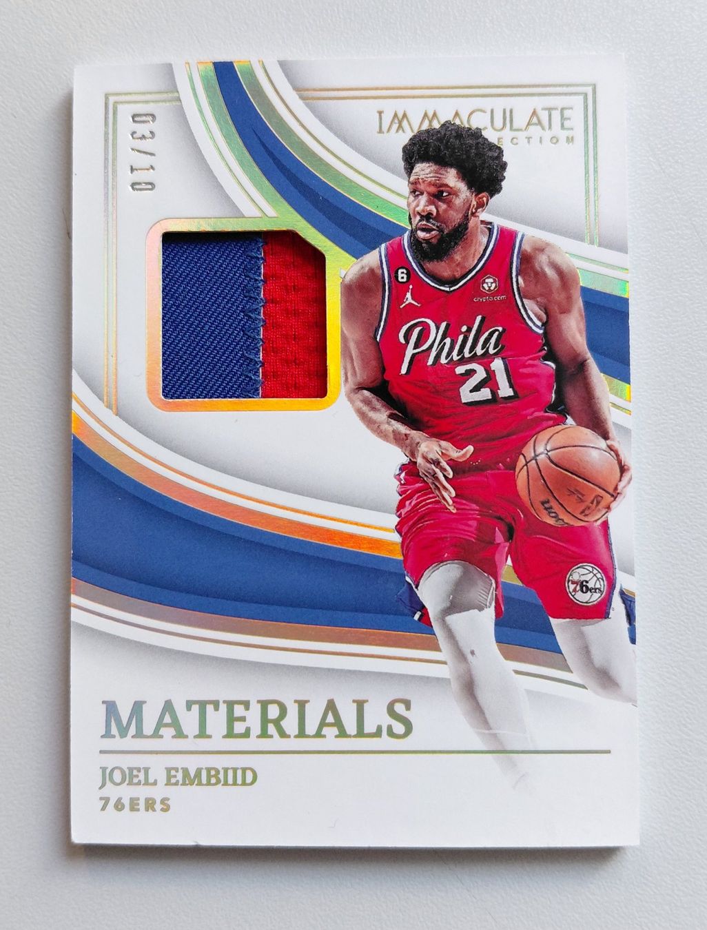 Nba Carte collezionabili: Joel Embiid Immaculate Patch 03/10 (game-worn/used), NBA – Usato da Uezwil venduto da -Retrogames-