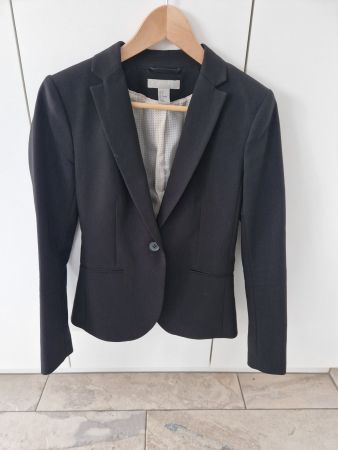 eleganter H&M Blazer, schwarz, Gr. 36