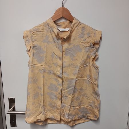 La Strada Unica Viscose-Bluse Gr. 38, Gelb Kurzarm