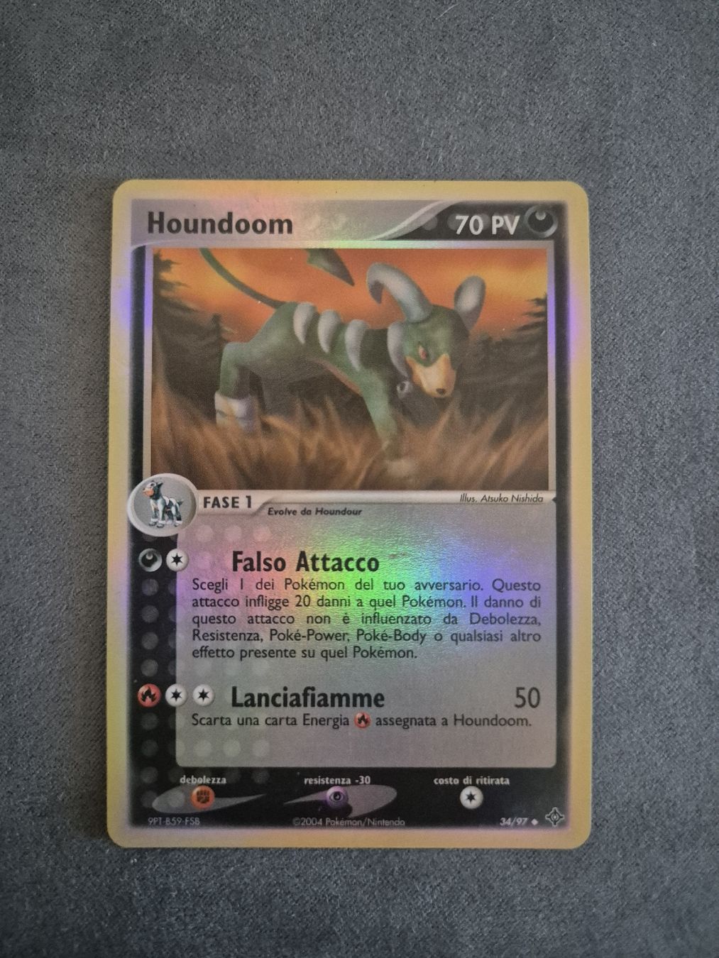 Pokémon Carte collezionabili: Pokémon Houndoom holo reverse - 34/97 - 2004 – Usato da Oron-la-Ville venduto da n_a_t_e_a_g