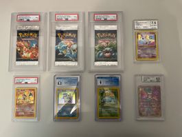 Pokémon 1.Ed - Booster Packs | Glurak, Turtok, Bisaflor - DE