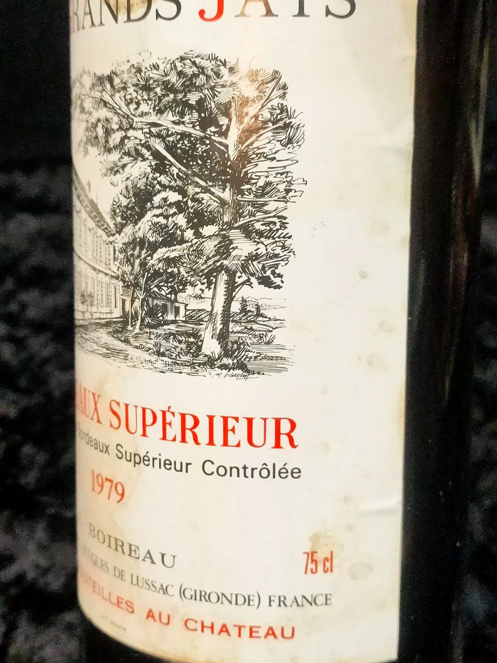 Wein: CHÂTEAU LES GRANDS JAYS 1979 – Neu (gemäss Beschreibung) aus Genève von Leboucheoreilles 5