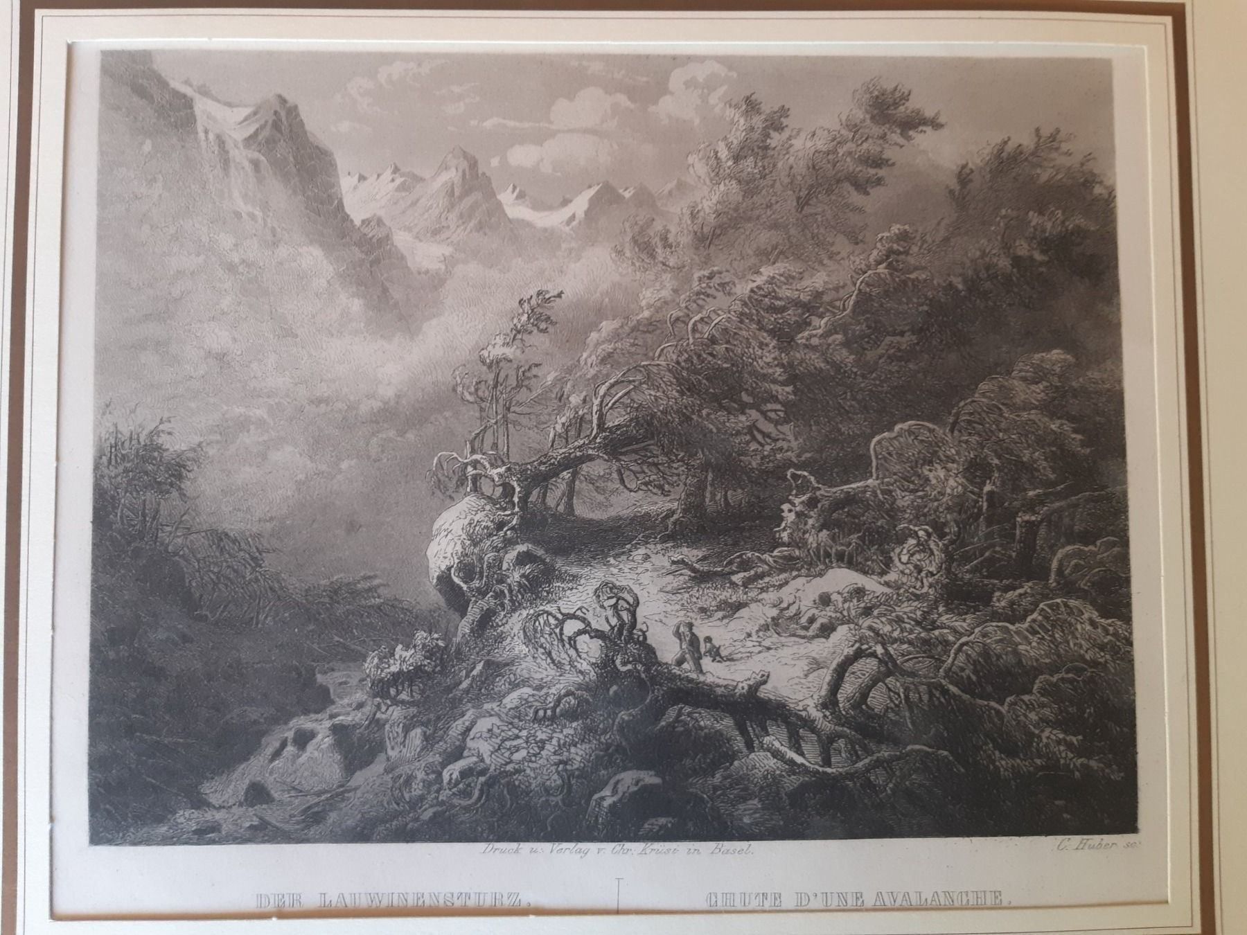 Grafiken & Lithographien: Lot Lithos Lawinensturz, etc. – Gebraucht aus Grindelwald von carro5