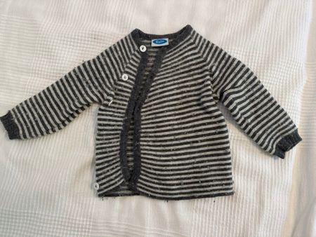 Relana Strickjacke Merinowolle gestreift Grösse 74/80