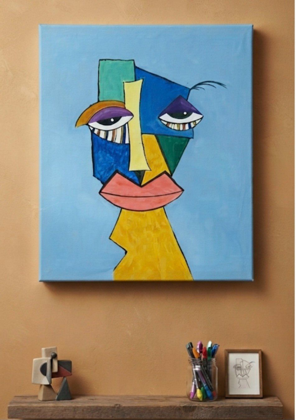 Dipinti: Gemälde " Der innere Blick" handmade 40×50 – Nuovo (secondo la descrizione) da Riehen venduto da Steinbock1970