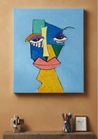 Gemälde " Der innere Blick" handmade 40×50