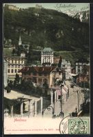 Montreux, Strassenpartie mit Passanten