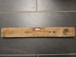 Alte Wasserwaage aus Holz, Stabila Constantia 50 cm
