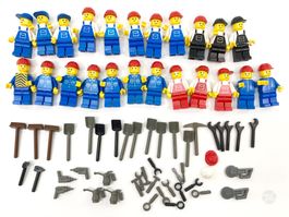 Lego Minifiguren Sammlung Handwerker Bauarbeiter Vintage