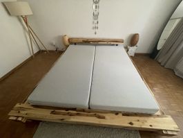Bettgestell Massivholz Doppelbett 