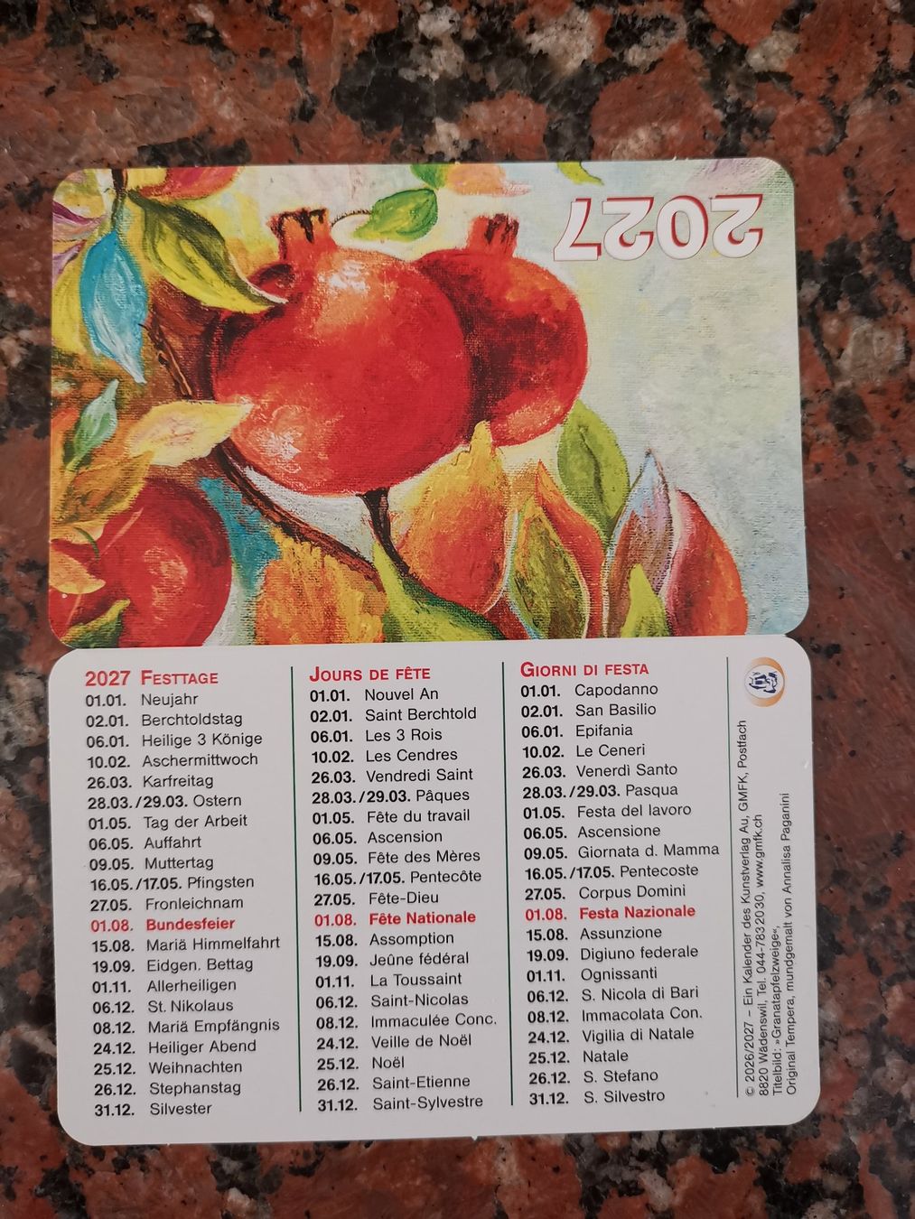 Calendari: Taschen Kalender 2027 – Nuovo (secondo la descrizione) da Dornach venduto da Hei50 1