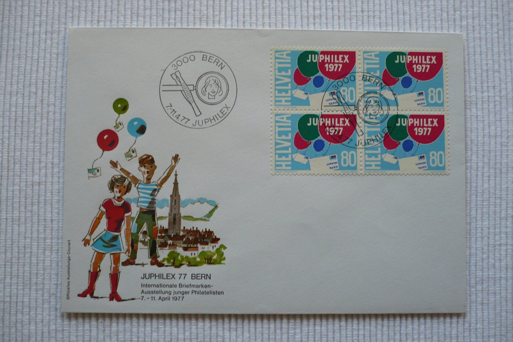 Tutti i francobolli: 1977 JUPHILEX 77, Bern – Usato da Zürich venduto da saltandpepper008