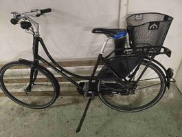 Gazelle Stadtrad schwarz gebraucht mit Korb
