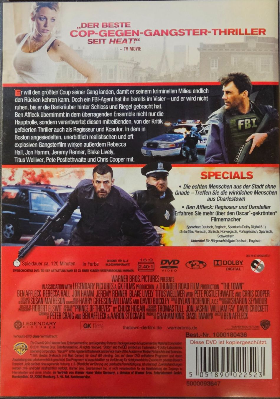 Tutti i DVDs: The Town - Stadt ohne Gnade – Usato da Wahlen b. Laufen venduto da Cg10 1