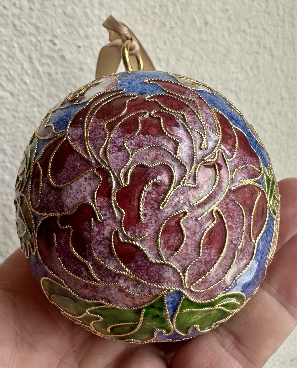 Alle Dekorationen: hübsche Cloisonné-Emaille  „Blaues Blumenmuster✨ – Gebraucht aus Zürich von c_d_r 5
