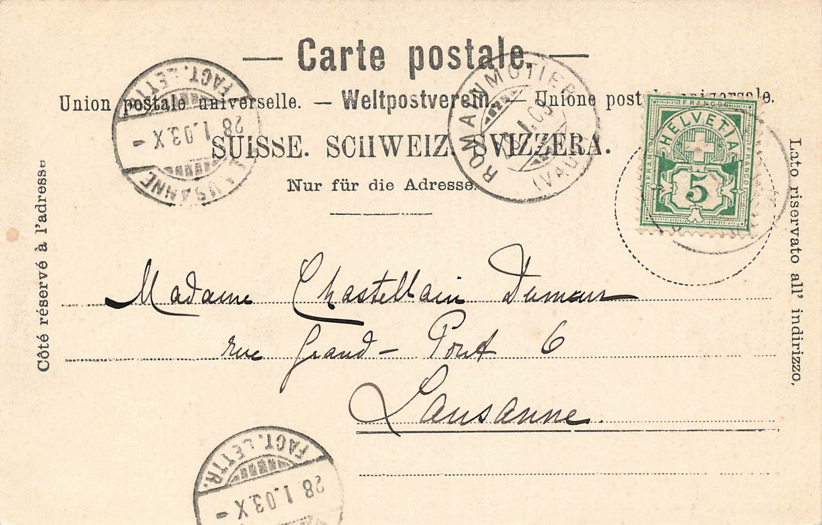 Cartes postales: Romainmotier – D'occasion à Biasca par Blenio71 1