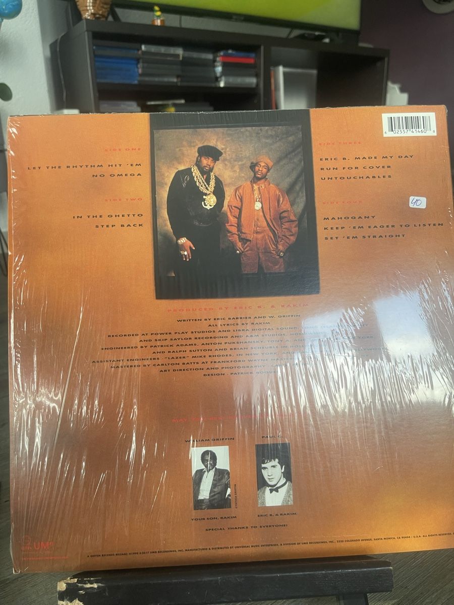 Dischi in vinile: Eric B & Rakim / Let the Rhythm Hit em  – Nuovo (secondo la descrizione) da Dagmersellen venduto da stonefinger 1