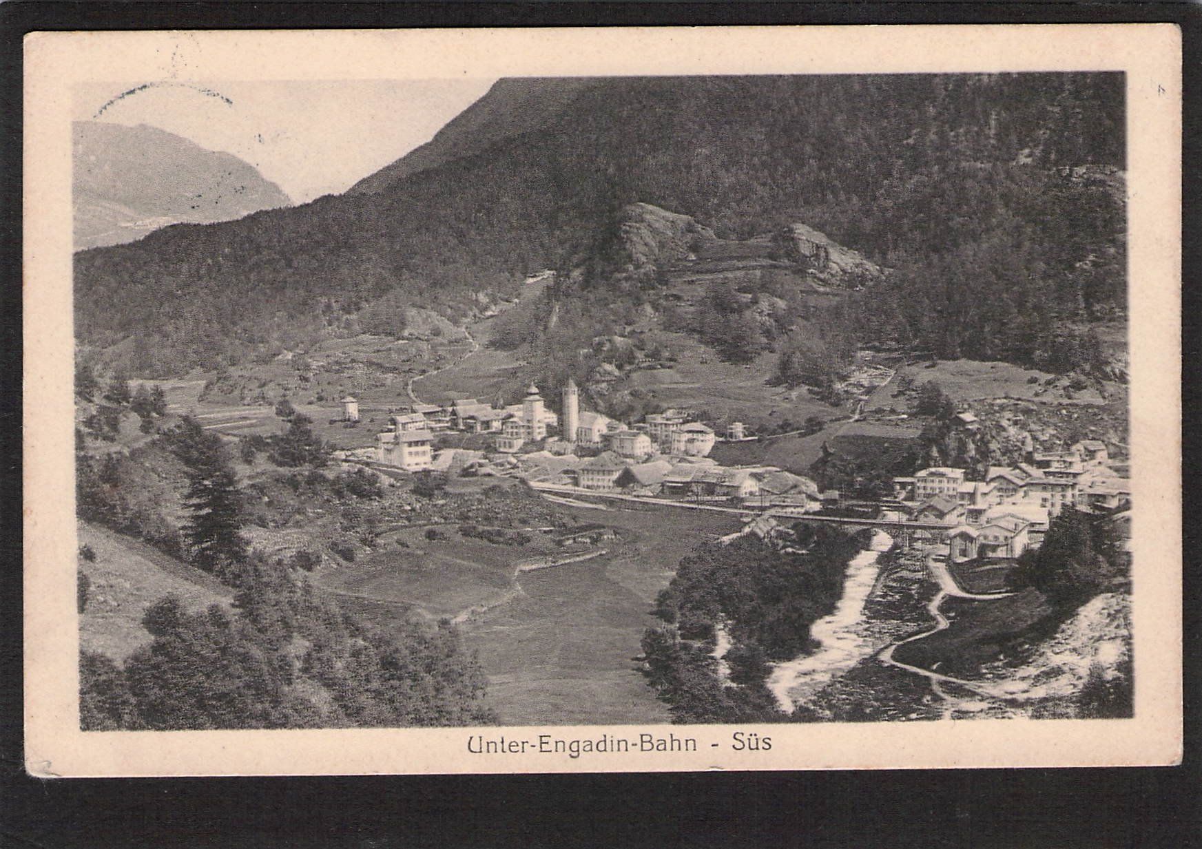 Cartoline postali: #Unter-Engadin-Bahn  , Süs GR , gel. Feldpost – Usato da Reichenburg venduto da Pipo-67