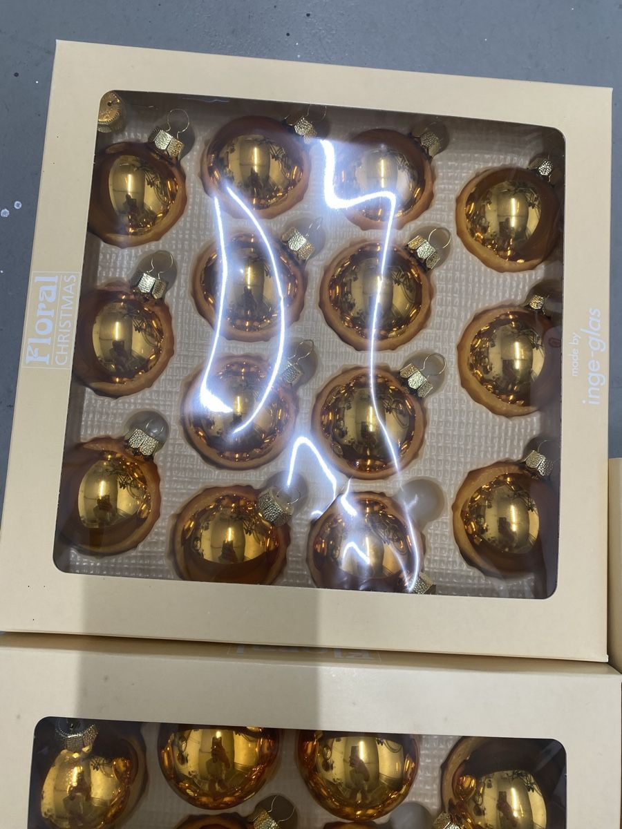 Alle Dekorationen: Weihnachtskugeln Inge-Glas Mandarin 3 Packungen  – Gebraucht aus Zollikon von Dory11 3