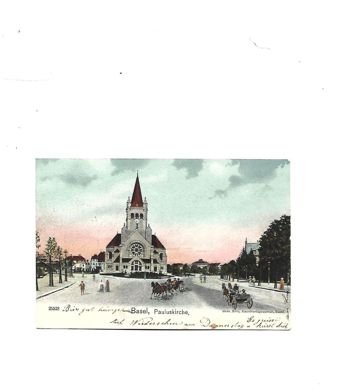 Cartoline postali: AK  Basel  1902 – Usato da Allschwil venduto da Salus17