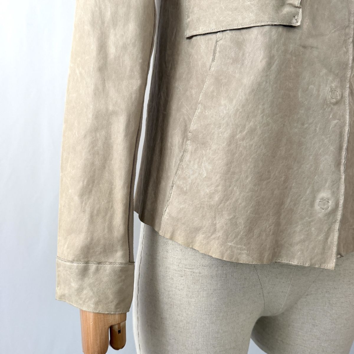 Giacche: TRANSIT PAR SUCH new beige leather jacket – Nuovo e nell'imballaggio originale da Emmen venduto da Nightingale_2022 3